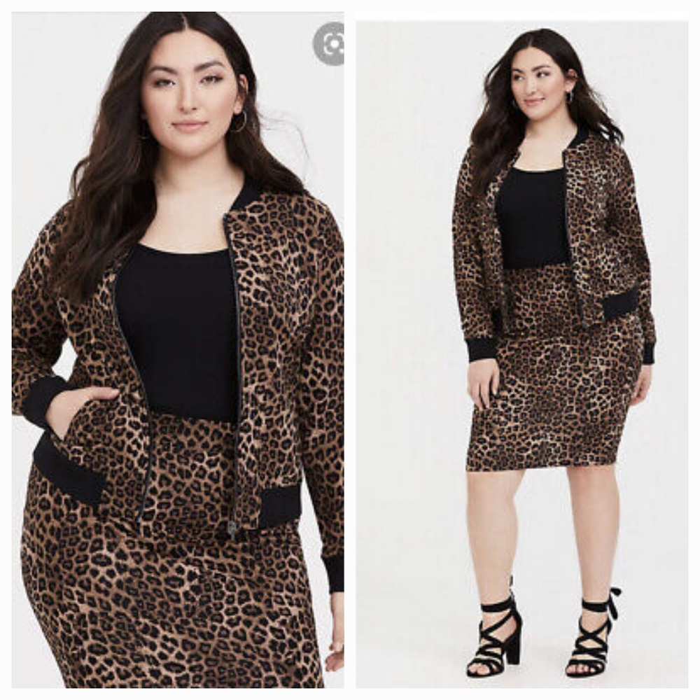 Torrid Leopard Pencil Skirt NWT 5XL